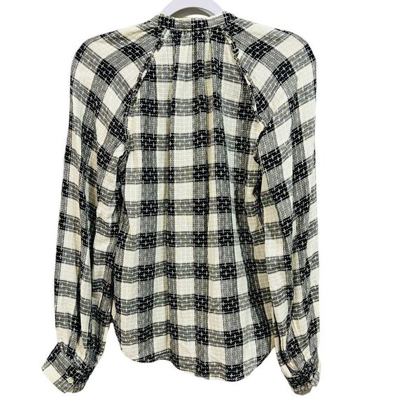 Anthropologie Pilcro Breezy Button Down Plaid Buffalo Top Blouse size Small - Picture 6 of 12